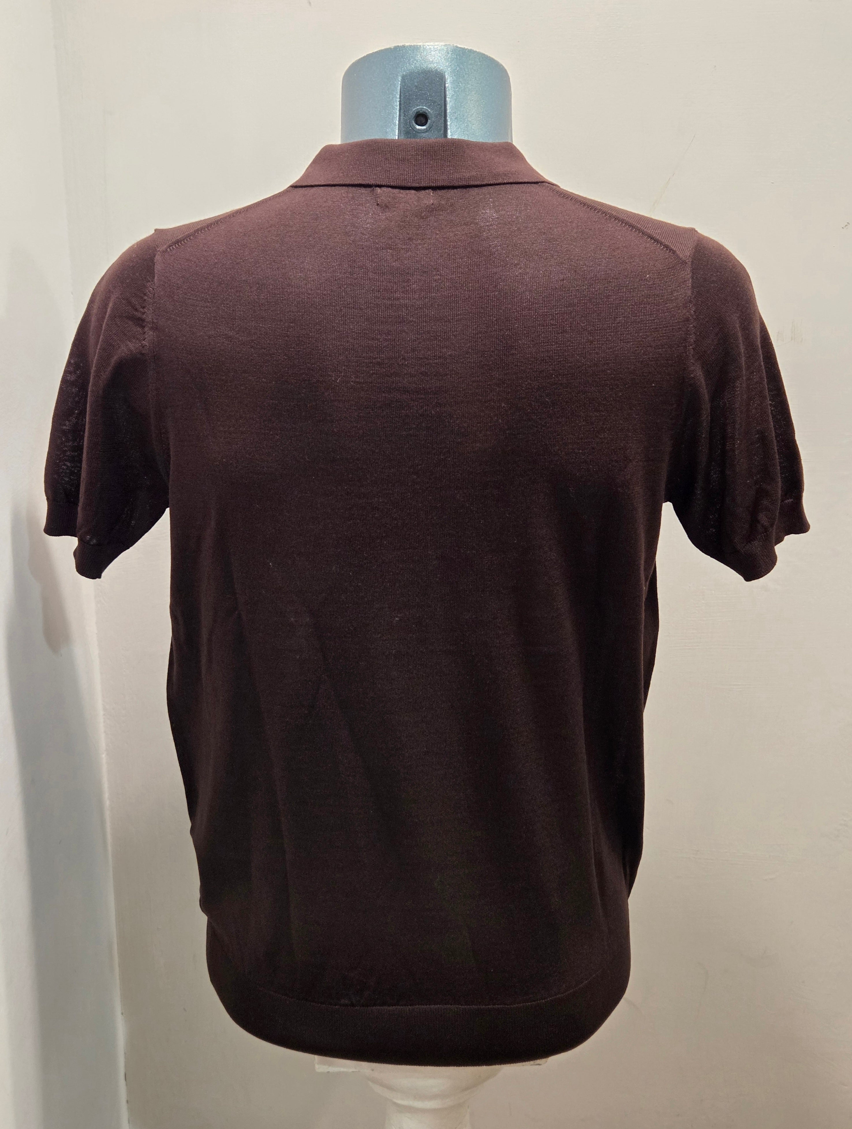 SEADOG POLO FILO COTONE MADRID COLLO APERTO COLOR MORO