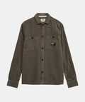 OVERSHIRT IN VELLUTO ANERKJENDT COLOR LICHEN GREEN