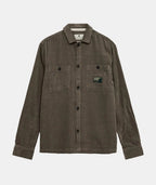 OVERSHIRT IN VELLUTO ANERKJENDT COLOR LICHEN GREEN