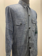 GIACCA IN THE BOX WORK DENIM COLOR BLU DENIM SS250034