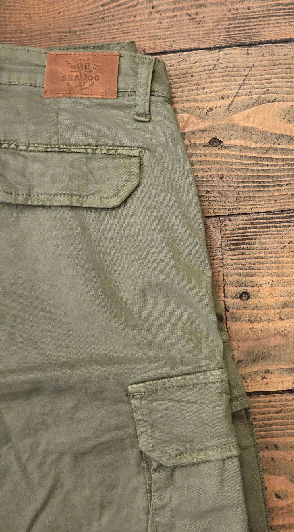 SEADOG NEBRASKA BERMUDA CARGO 100% COTONE COLORE MILITARE MADE IN ITALY