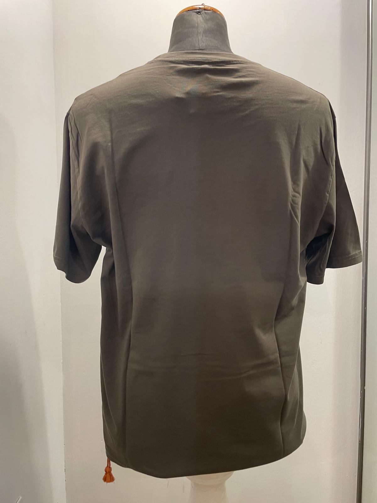 T SHIRT IN THE BOX MR. BOX MOROCCO PALMS COLOR VERDE MILITARE SS250006