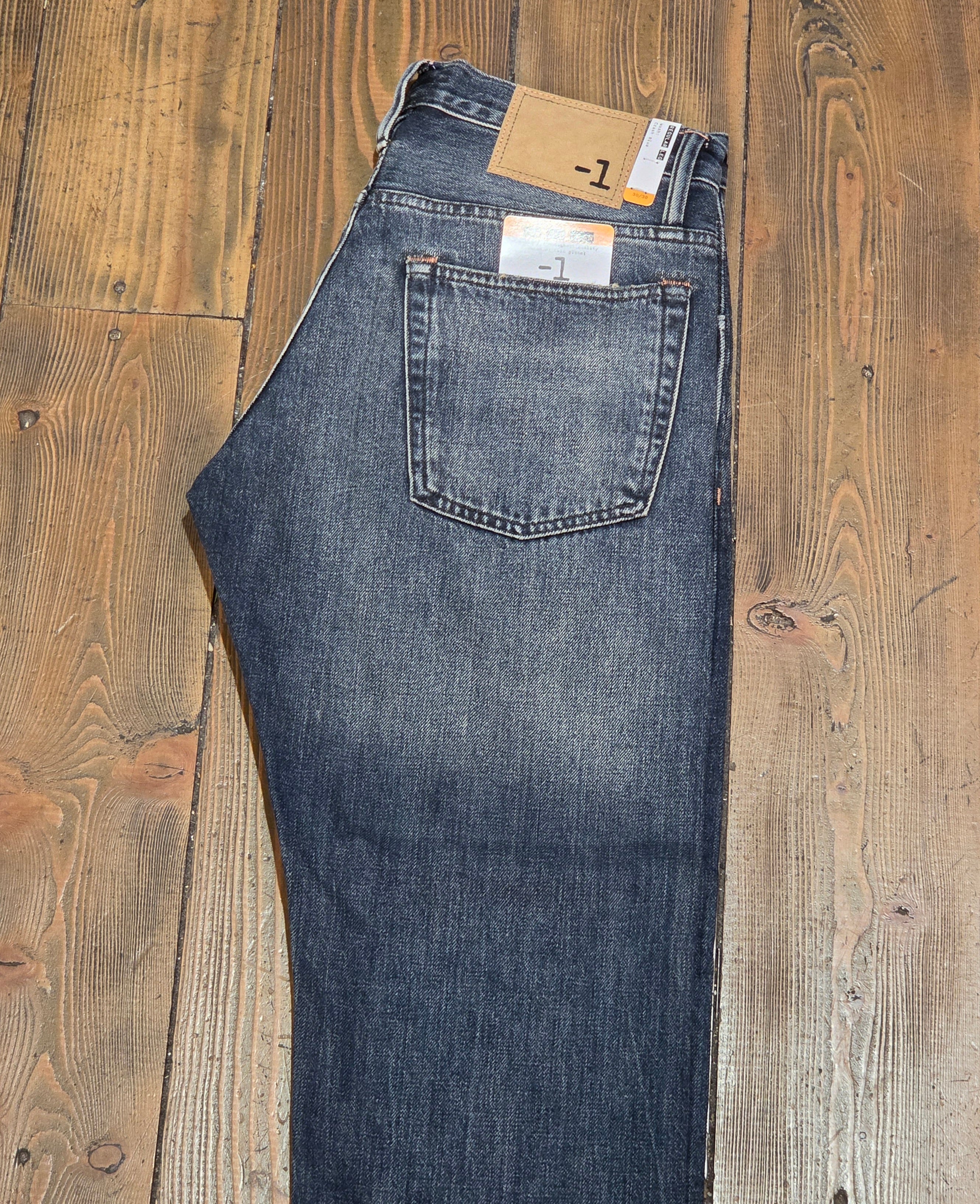 JEANS MINUS ONE THE ONE JEAN SELVEDGE CRASH BLUE