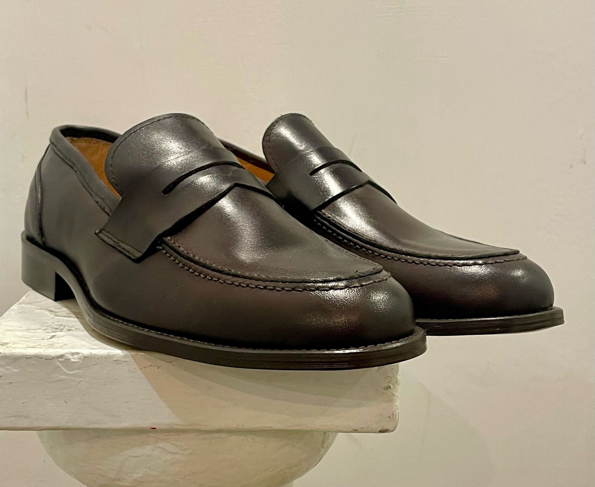 AG TREND Mocassino Collegiale Penny Vitello Testa Di Moro SH 68