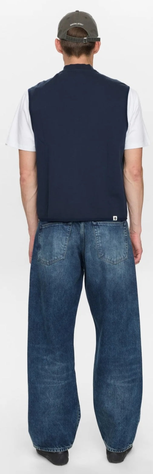 AKROBIN SWEAT GILET ANERKJENDT COLOR SKY CAPTAIN