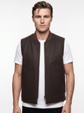 SEADOG CHARLES GILET PANNO TRAPUNTA REVERSIBILE COLORE MORO MADE IN ITALY