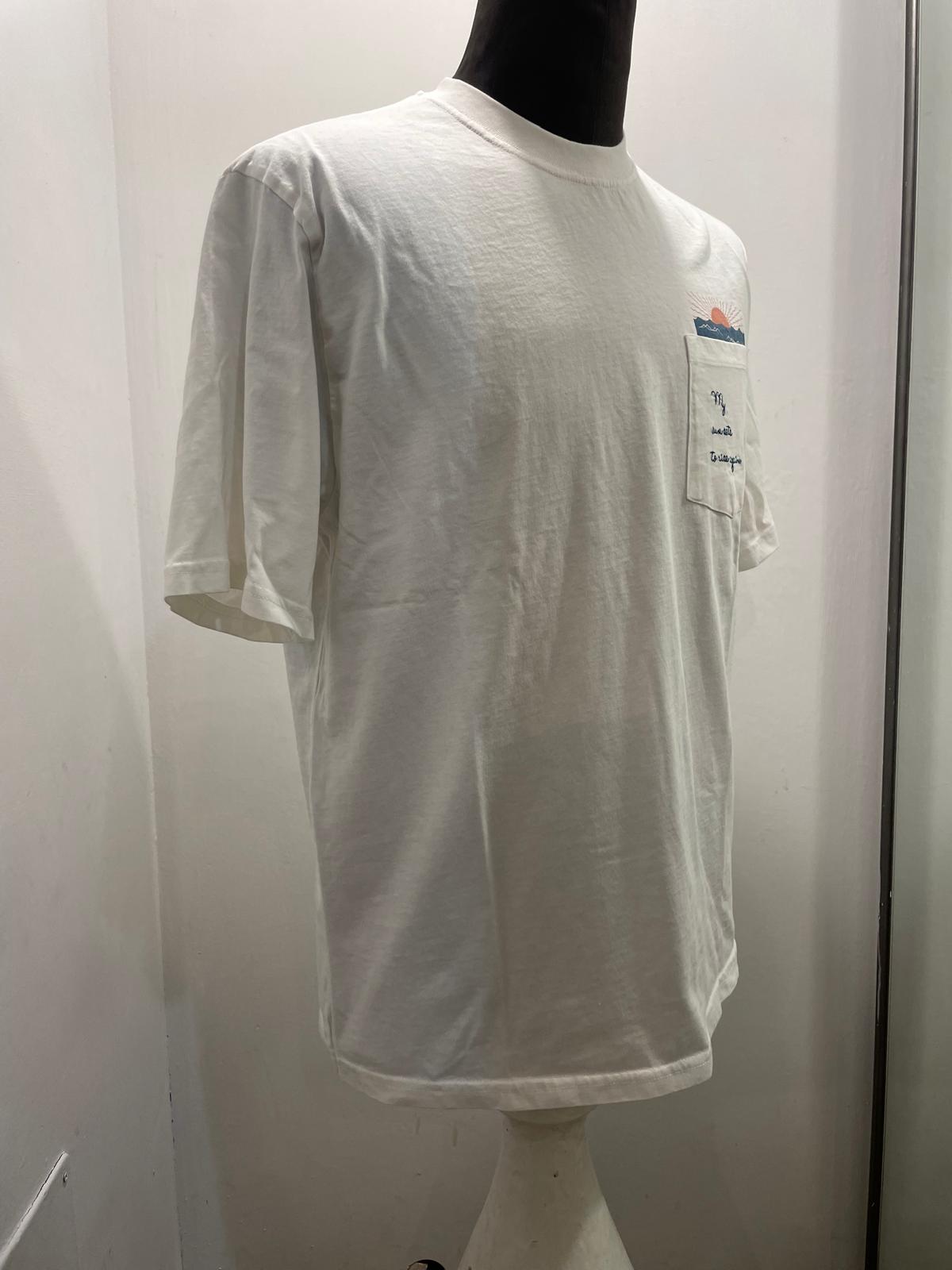 T SHIRT IN THE BOX POCKET SUNSET COLOR PANNA SS250008