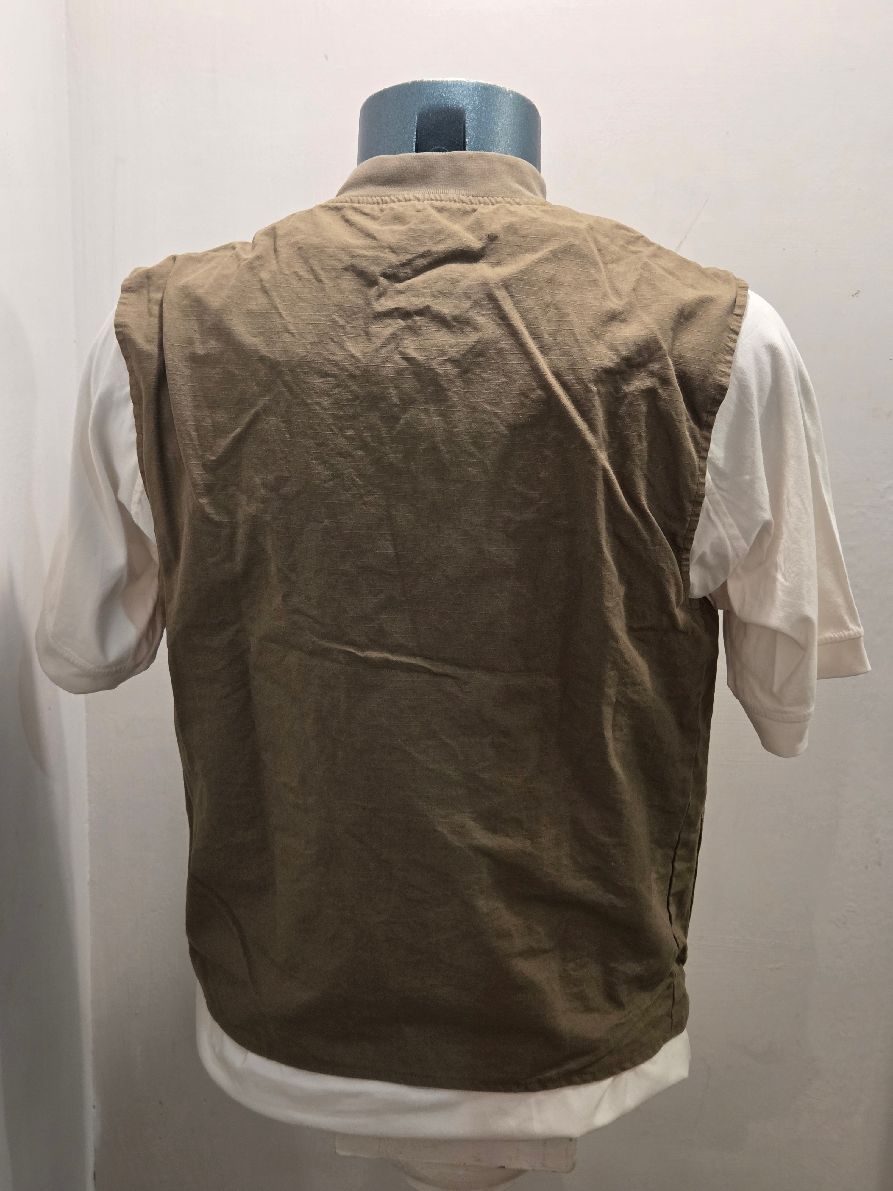 GILET SEADOG WALL VEST ZIP FODERATO RIPSTOP COLOR KAKY