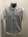GILET SEADOG ROBERT REVERSE ZIP FELPA/CHAMBRAY COLOR GRIGIO MELANGE