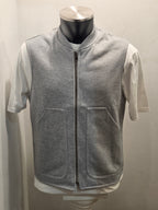 GILET SEADOG ROBERT REVERSE ZIP FELPA/CHAMBRAY COLOR GRIGIO MELANGE