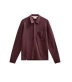 AKSVEND NEEDLE RIB CARDIGAN ANERKJENDT COLOR VINEYARD WINE