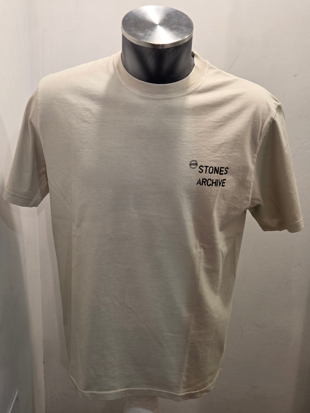T-SHIRT IN THE BOX THE ROLLING STONES SIGNATURE COLOR BEIGE