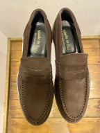 AG TREND Mocassino Collegiale Penny Camoscio SC 32 Colore Testa Di Moro