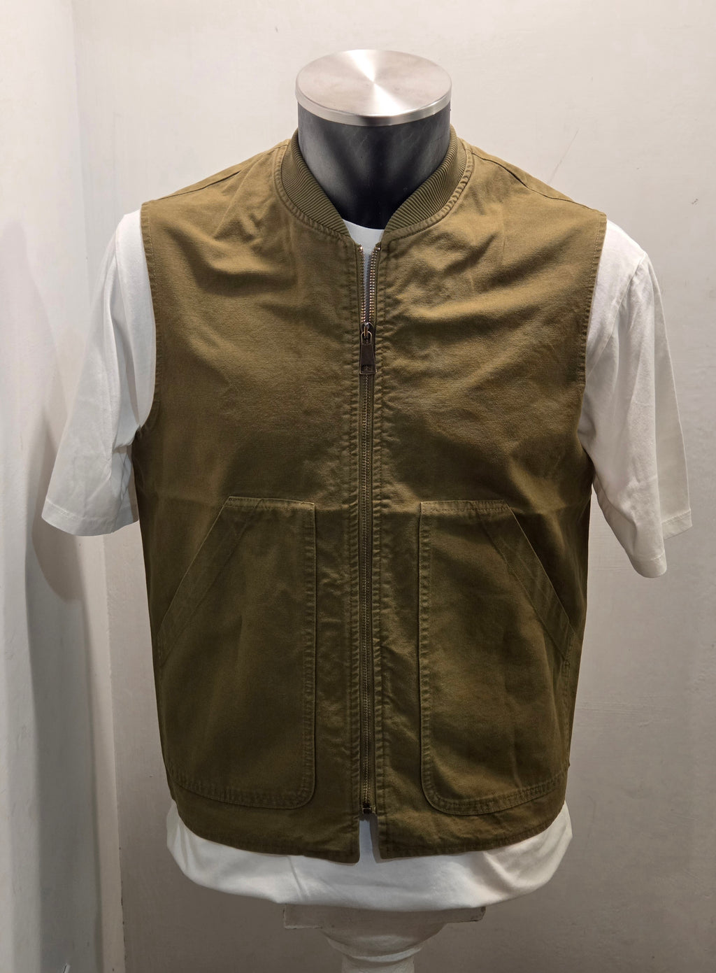 GILET SEADOG HENRY ZIP CANVAS COLOR KAKY