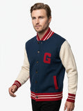 GALLIA JACKET CON BOTTONI COLORE NAVY MADE IN ITALY