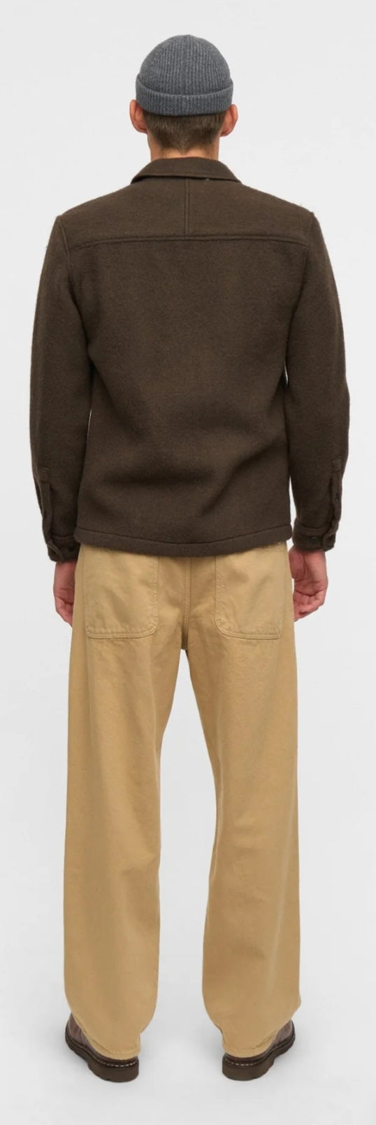 AKOSCAR BOILED WOOL OVERSHIRT ANERKJENDT COLOR DELICIOSO