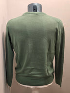BRAMANTE MAGLIA FILO COTONE MANICA LUNGA COLOR VERDE