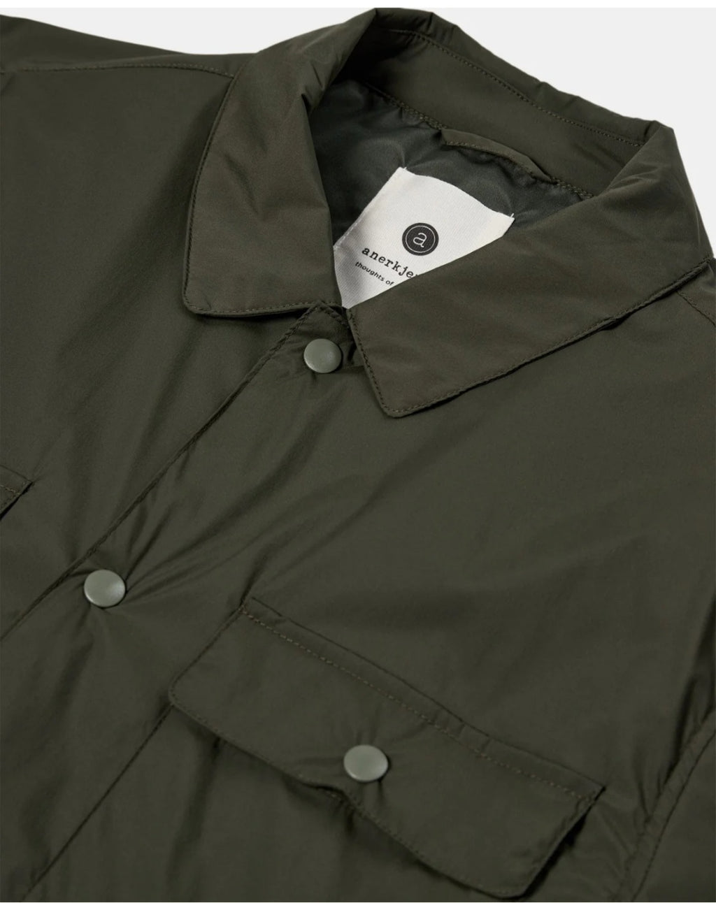 PADDED JACKET NYLON ANERKJENDT VERDE MILITARE