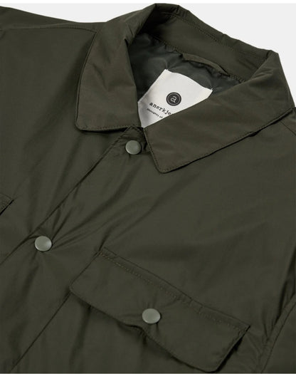 PADDED JACKET NYLON ANERKJENDT VERDE MILITARE