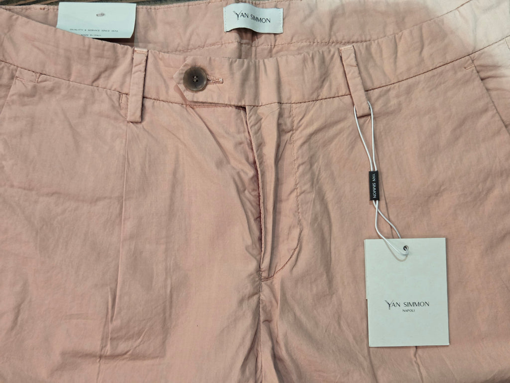 PANTALONE YAN SIMMON FRIEND TELA PARACADUTE T541F ROSA ANTICO