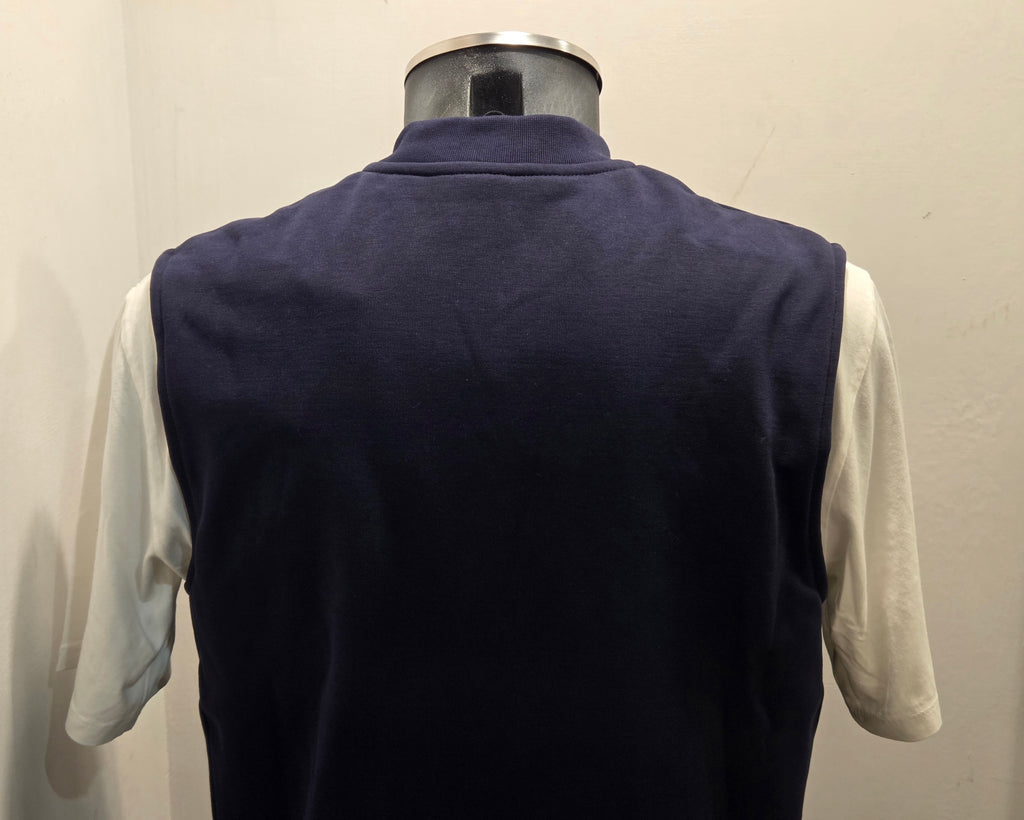 GILET SEADOG ROBERT REVERSE ZIP FELPA/CHAMBRAY COLOR BLU