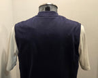 GILET SEADOG ROBERT REVERSE ZIP FELPA/CHAMBRAY COLOR BLU