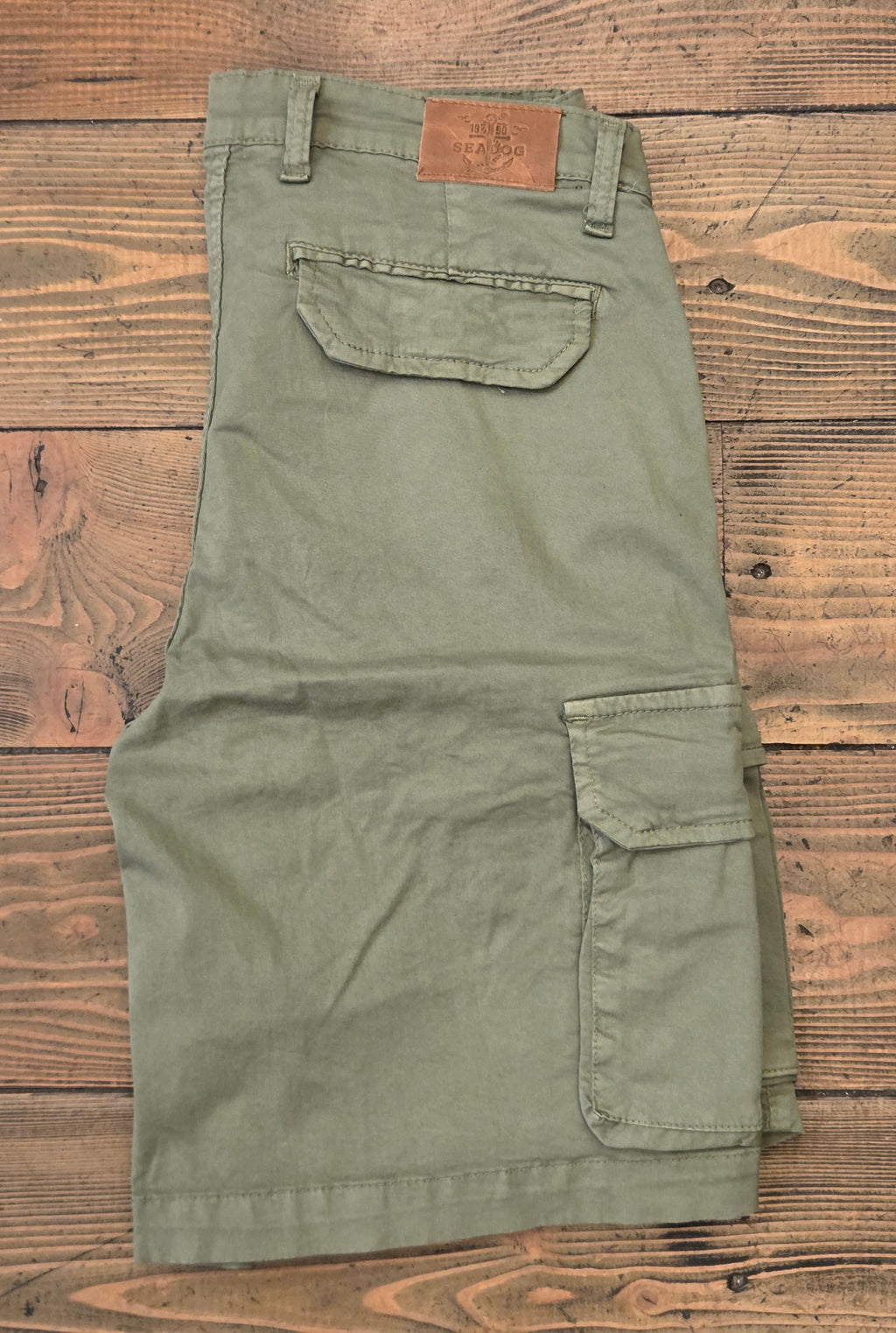SEADOG NEBRASKA BERMUDA CARGO 100% COTONE COLORE MILITARE MADE IN ITALY