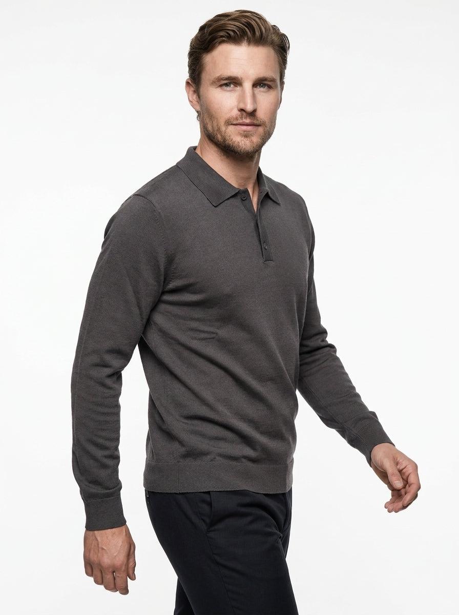 BRAMANTE MAGLIA POLO REGULAR FIT COLOR GRIGIO