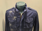 FRONT STREET 8 PAINTED MAN FIELD JACKET COLORE BLUE MADE IN ITALY