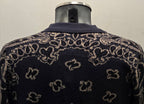 TOOCO POLO SHIRT LONG SLEEVES KNITTING BANDANA NAVY