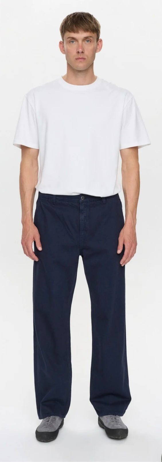 AKJONAS ELA TWILL PANTS ANERKJENDT COLOR SKY CAPTAIN