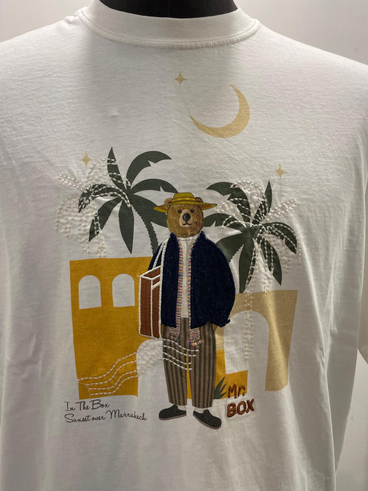 T SHIRT IN THE BOX MR. BOX MOROCCO BIANCA SS250001