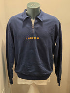 FRONT STREET 8 FELPA MEZZA ZIP SURF SHOP COLOR BLU