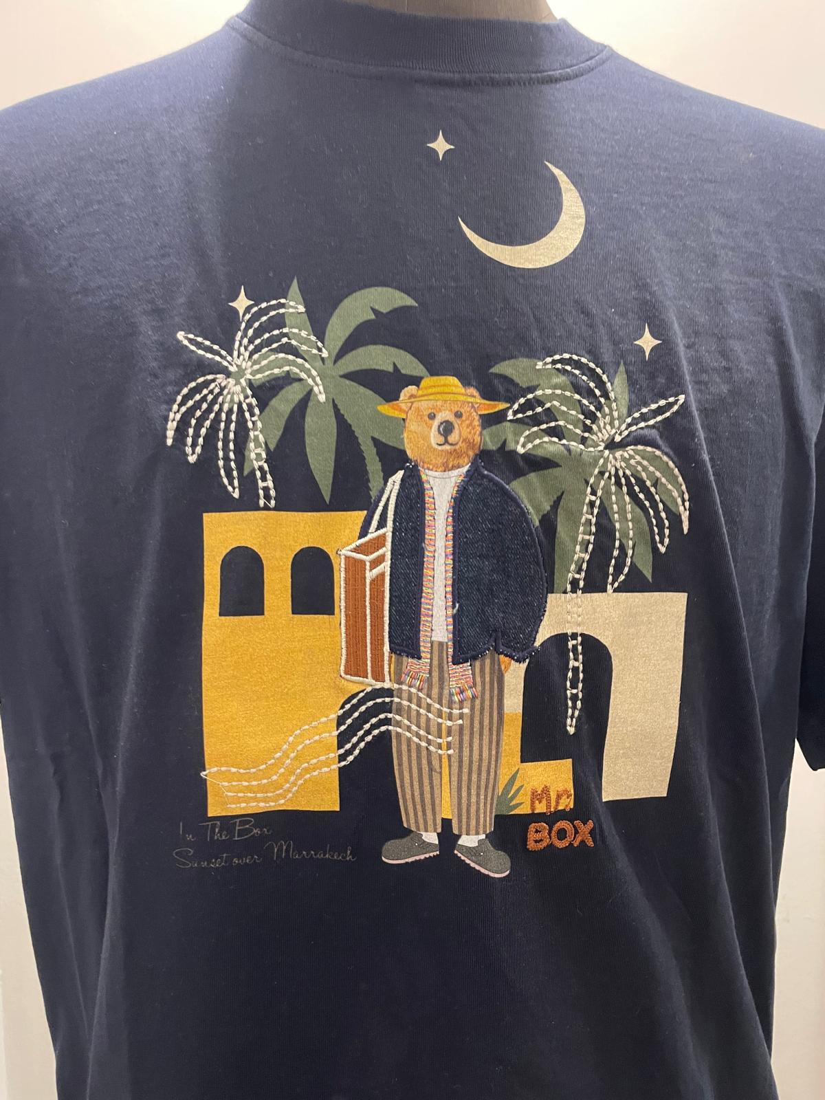 T SHIRT IN THE BOX MR. BOX MAROCCO BLU SS250001