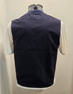 GILET SEADOG ZIP CANVAS COLOR BLU