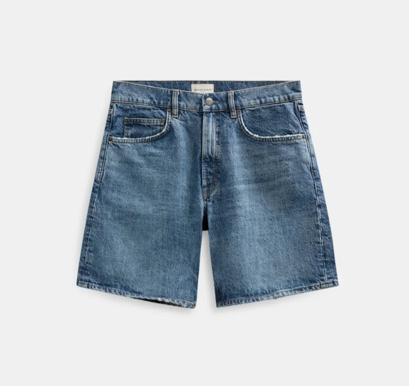 ANERKJENDT BERMUDA AKJONAS MIDDLE BLU DENIM