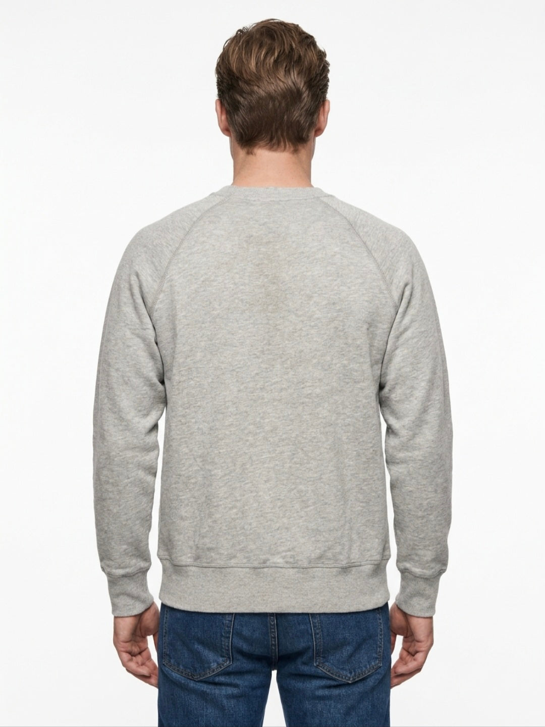 FELPA GIROCOLLO IN THE BOX COMPANY COLOR GRIGIO MELANGE