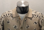 TOOCO POLO SHIRT LONG SLEEVES KNITTING BANDANA SAND