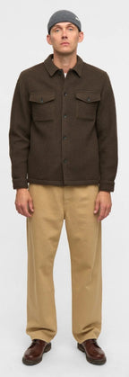 AKOSCAR BOILED WOOL OVERSHIRT ANERKJENDT COLOR DELICIOSO