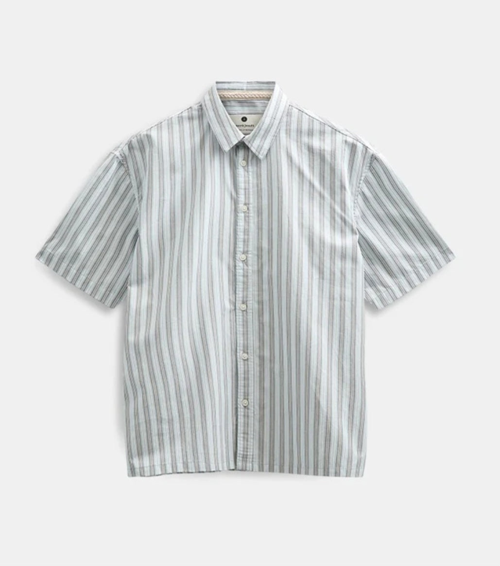 CAMICIA ANERKJENDT AKOTTO POPLIN MANICA CORTA A RIGHE