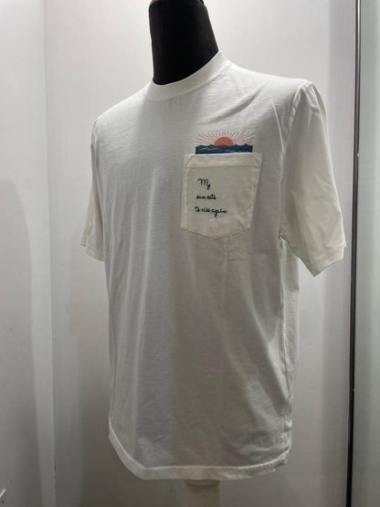 T SHIRT IN THE BOX POCKET SUNSET COLOR PANNA SS250008