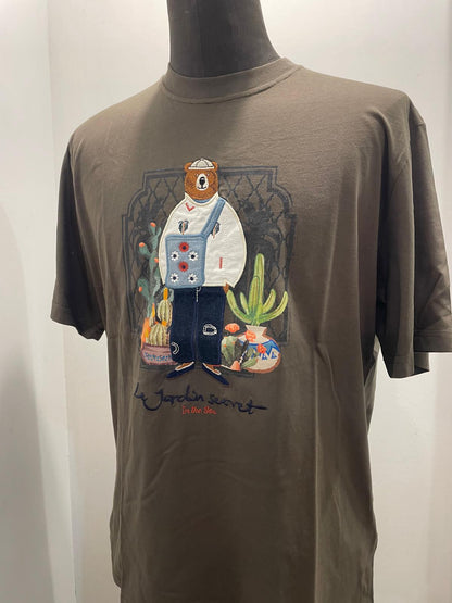 T SHIRT IN THE BOX MR. BOX JARDIN SECRET VERDE MILITARE SS250003