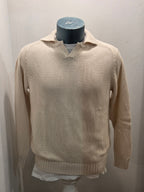 IN THE BOX MAGLIA POLO 100% COTONE COLORE PANNA 100% MADE IN ITALY