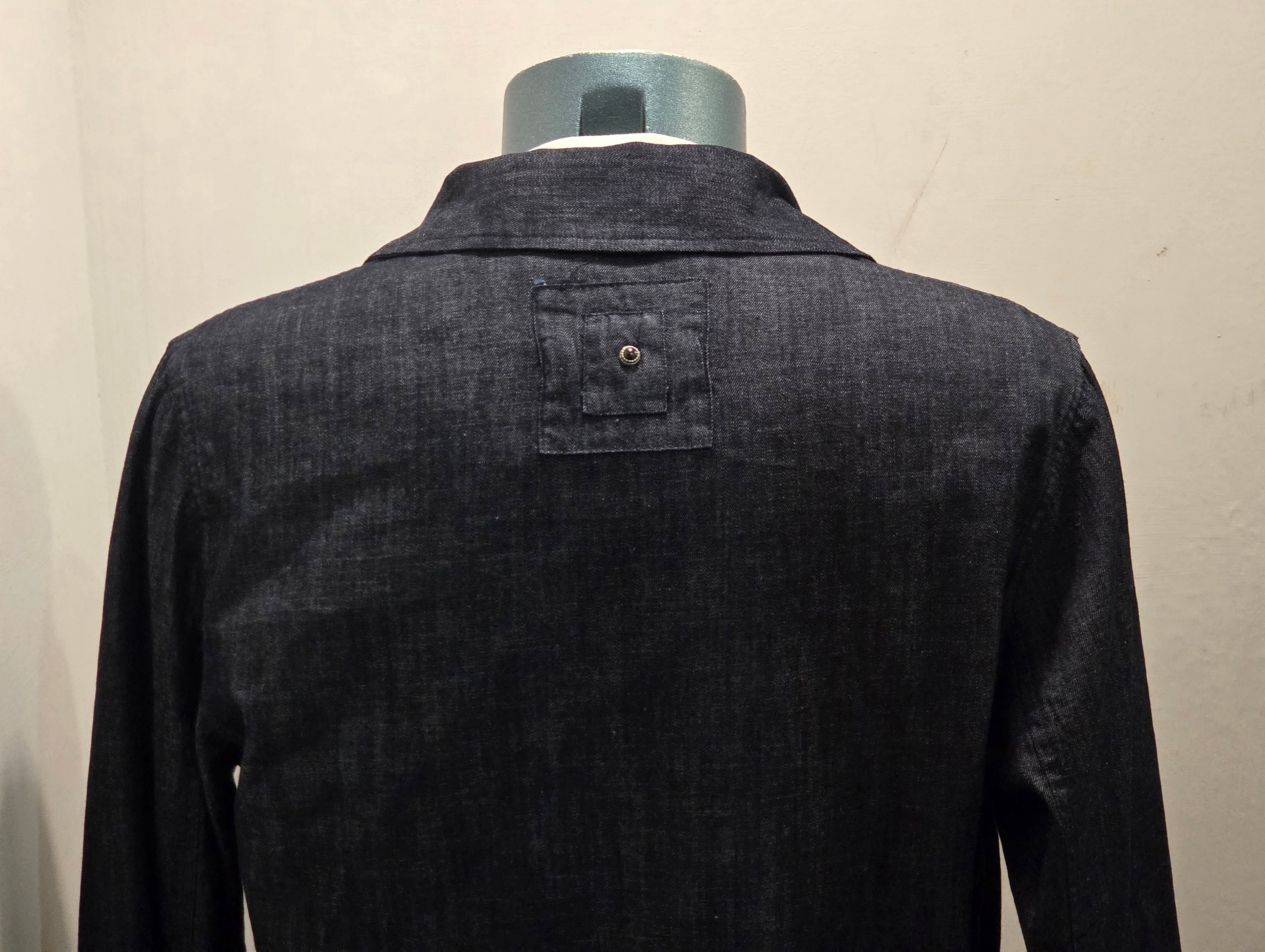 GIACCA CAMICIA WHITE SAND CHAMBRAY COLOR BLU