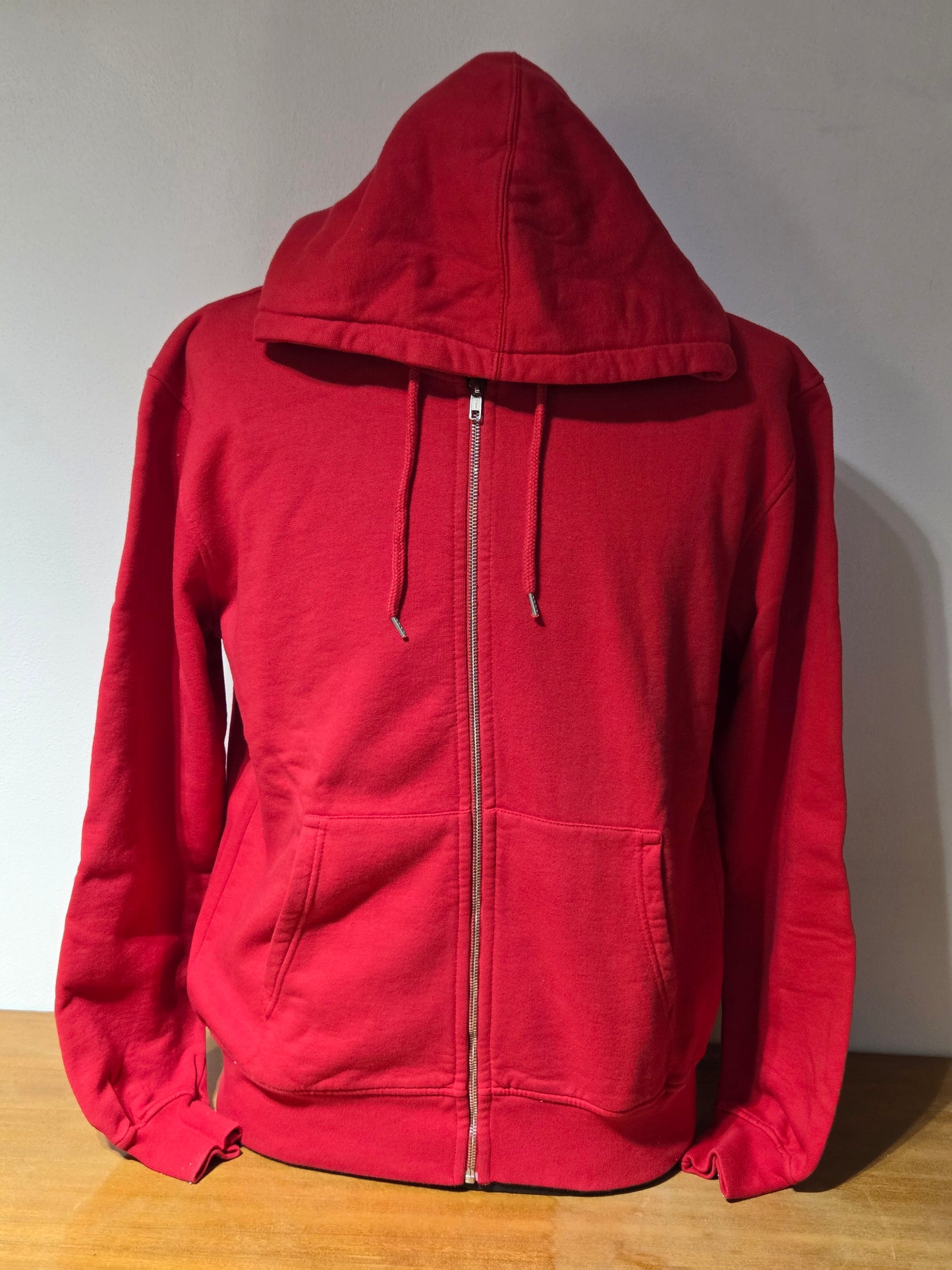 FELPA COLORFUL STANDARD Classic Organic Zip Hood Colore Scarlet Red