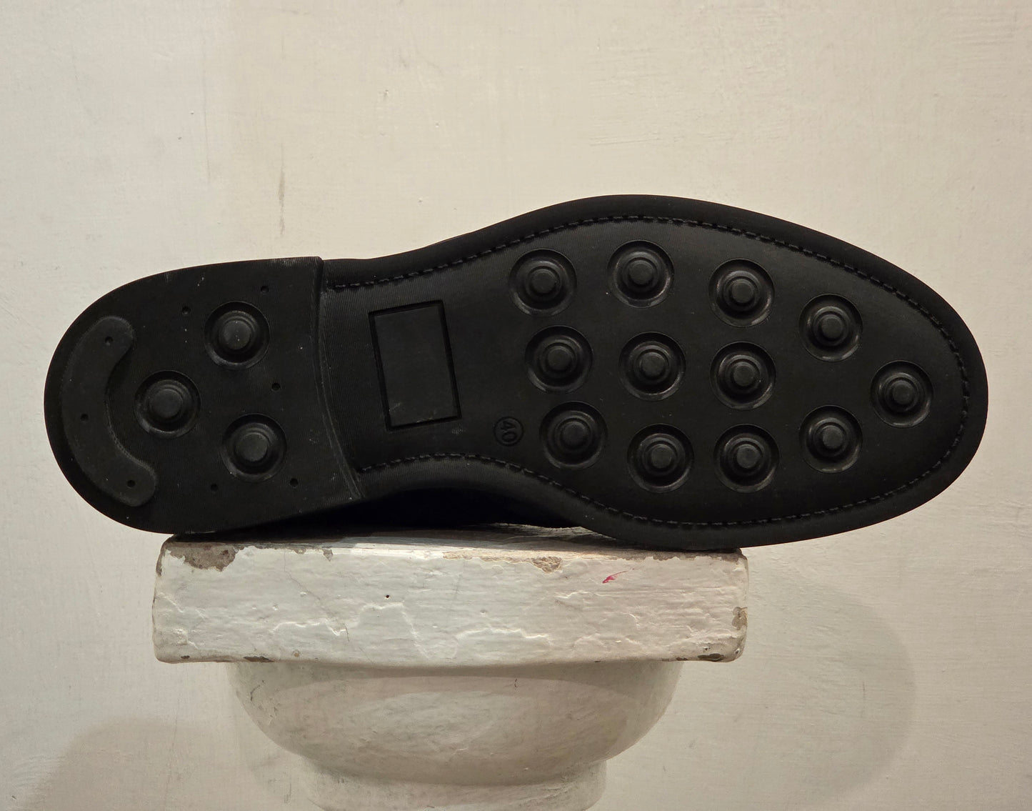 STRINGATA MIDDLE AG TREND IN CAMOSCIO BLU CON FONDO IN GOMMA SH71