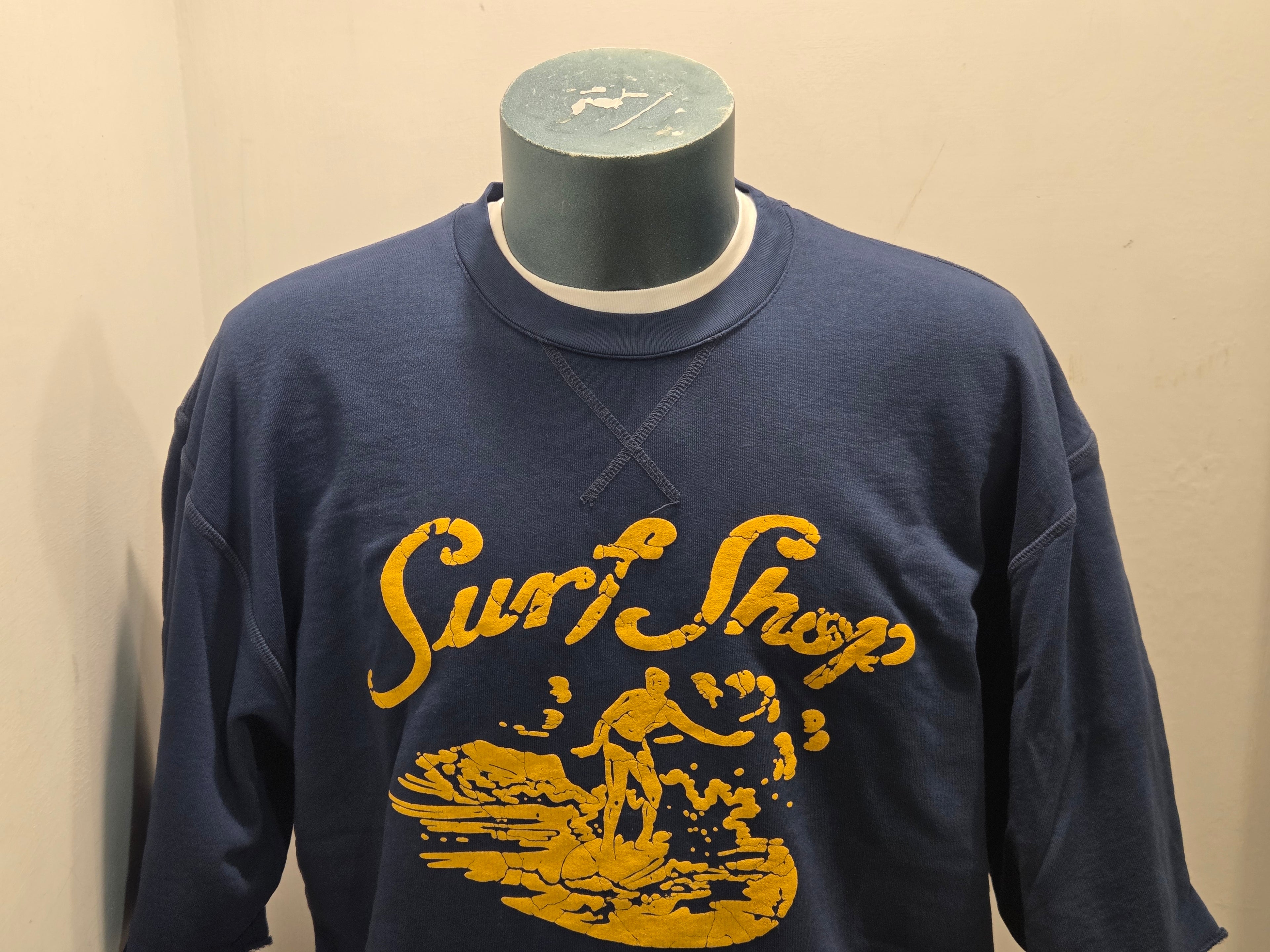 FRONT STREET 8 FELPA MANICA CORTA SURF SHOP COLOR BLU