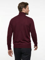 BRAMANTE MAGLIA COLLO ALTO REGULAR FIT COLOR BORDEAUX