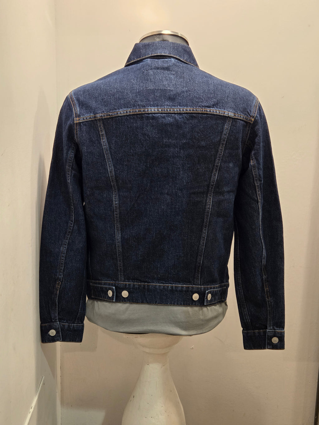 SCHOTT DENIM JACKET TRUCKS NYC COLOR BLUE