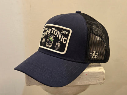 AMERICAN NEEDLE GIN&TONIC VALIN ARCHIVE AN BLACK/NAVY TRUCKER